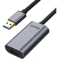 UNITEK Y-3005, 10 m, USB A, USB A, USB 3.2 Gen 1 (3.1 Gen 1), 5 Gbit/s, Grau
