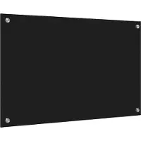 Syfax Küchenrückwand Schwarz 80 x 50 cm Gehärtetes Glas
