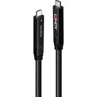 Lindy 43398, 10 m, USB C, USB C, USB 3.2 Gen 1 (3.1 Gen 1), 5 Gbit/s, Schwarz