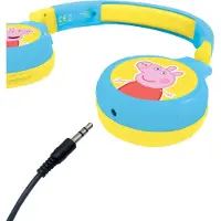 Lexibook Peppa Pig 2-in-1 Kinder Kopfhörer Bluetooth & Kabel, Stereo, Faltbar, Verstellbar, Mikrofon, Lautstärke 85 dB, Wiederaufladbar, Kinderfreundlich