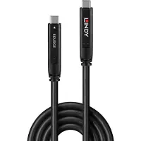 Lindy 43393, 8 m, USB C, USB C, USB 3.2 Gen 1 (3.1 Gen 1), 5 Gbit/s, Schwarz