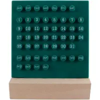 Merkloos Holz-Wandkalender für den Schreibtisch