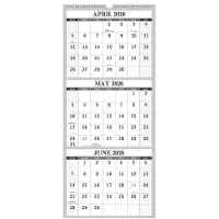 Merkloos Wandkalender 2023-2024 mit Monatsübersicht für 3 Monate