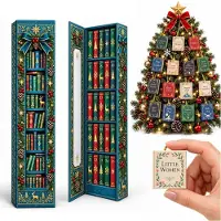 Generisch Mini-Bücher Adventskalender 2026 für 24 Buchliebhaber Weihnachtskalender C Einheitsgröße