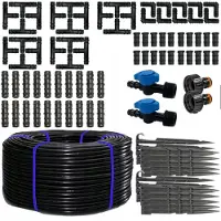 LoveMyGarden 16mm Tropflinie 100m 33cm Abstand für Gartenbewässerung
