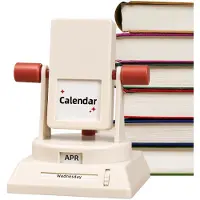 Merkloos Vintage-Schreibtischkalender für den ewigen Gebrauch