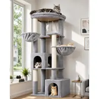 Merkloos Stabiler Eck-Katzenbaum von 163 cm für große Katzen