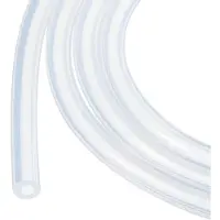 Markenlos Siliconen Tubing 25ft - Flexible Schlauch - 3mm ID/6mm OD - Transparent - Für Bewässerung/Brauen - Hohe Temperaturbeständigkeit - Silikonschlauch
