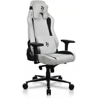 Dripio Gaming-Stuhl Vernazza, Superweicher Stoff, Hellgrau, L