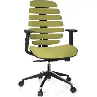 Dripio Ergonomischer Bürostuhl ERGO LINE II, grün, Stoff, Armlehnen verstellbar
