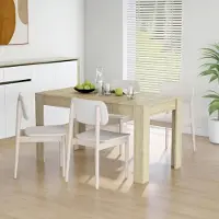 Sonstiges Esstisch Sonoma-Eiche 140x74,5x76 cm Holzwerkstoff Esszimmertisch Küchentisch