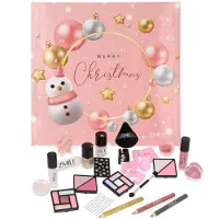 ZMILE Cosmetics Beauty Adventskalender Snowman 24 Überraschungen zum Schminken und Stylen im traditionellen Türchen-Adventskalender mit veganer Kosmetik