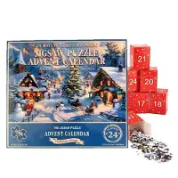 Generisch Puzzle Countdown Adventskalender 24 Tage Saisonale Puzzle-Spielzeuge
