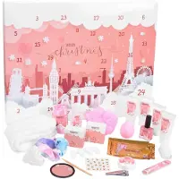 Ed Brubaker Cosmetics Beauty Adventskalender 2026 Städte Wahrzeichen Rosa