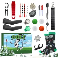 Generisch Golf Adventskalender 2026 24-Tage Feiertags-Ballmarker Divot Tool Golftees