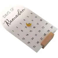 Generico 30-Tage-Zählkalender Adventskalender Weihnachtsdekoration für Wohnzimmer Schlafzimmer Büro Tisch Kamin
