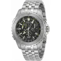 Invicta Reserve 50991 Herrenuhr - Quarzwerk - Edelstahl mit schwarzem Zifferblatt - 47 mm