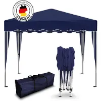 Merkloos Partyzelt Pavillon Gartenzelt - Wasserdicht - Pop-up - 3 x 3 m - Blau - Für Garten und Strand