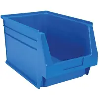Merkloos Aufbewahrungsbox Kunststoffbehälter Stapelbox - 10,1 Liter - 336 x 216 x 200 mm - Blau - Stapelbar