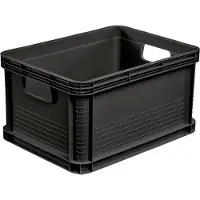 OEM Transportbox-Set, 8 x 20 l, Polypropylen, stapelbar, graphitgrau