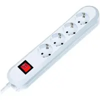 Bachmann 381.230K, 1.5 m, Weiß, Weiß, 3680 W, 16000 mA, Kunststoff
