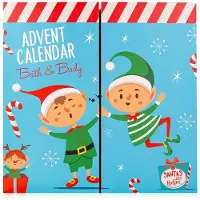 Accentra Pflege Adventskalender 2026 für Mädchen und Jungen mit 24 Pflegeprodukten Beauty mit Bodylotion Badebomben Duschgel Shampoo Handcreme uvm