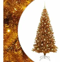 vidaXL Weihnachtsbaum Gold 180 cm PET