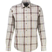 Lerros Langarmhemd "Sportives Karohemd aus wertigem und robustem Twillgewebe", Herren, Gr. XXL, Normalgrößen, beige (foam weiß), 100% Baumwolle, Hemden Langarmhemd