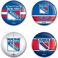 WinCraft Button-Set New York Rangers NHL Button 4 Pack