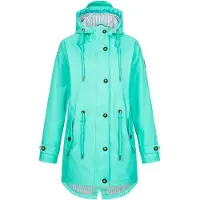 Ankerglut Damen Women's Friesennerz Raincoat Rain Jacket With Hood Waterproof We