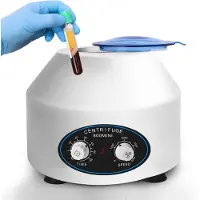 Merkloos Laborzentrifuge Tischzentrifuge PRP-Zentrifuge - 6 x 10 ml - 300 bis 4000 U/min - Stufenlose Drehzahlregelung