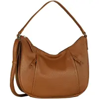 Tom Tailor Beca Damen Hobo Bag Schultertasche Mittelgroß Cognac Braun