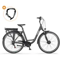 Tomos EB 11 - E-Bike - 28 Zoll - 250W Motor - 140 km Reichweite - 7-Gang - 626Wh Akku - Tiefeinsteiger - Anthrazit Matt