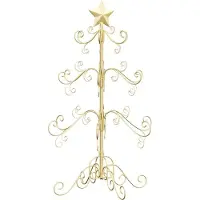 Syfax Metall Weihnachtsbaum Gold 90 cm Pulverbeschichteter Stahl