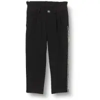 Ikks JUNIOR Mädchen Pantalon fluide Noir Avec tressage Blanc sur Les côtés XU220