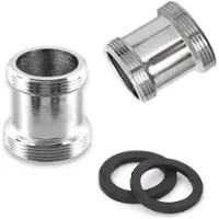 Merkloos 2 Stück Messing-Anschlussstücke (Adapter) M22 für Küche und Badezimmer