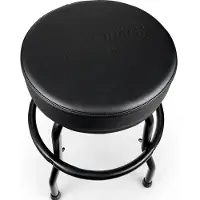 Martin - Tone On Tone Black Barstool; Barhocker für Musiker; gepolsterter Sitz m