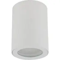 TK Lighting LIGNO WHITE Außen-Deckenleuchte, Aufbau, IP44, GU10, 10932