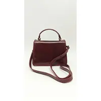 I Fratelli Firenze Handtasche Leder Vacchetta Magnetverschluss Rot Fire Red UNICA 20.5x22x9 cm 5617-Rosso Scuro