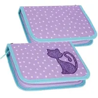 Starpak Federtasche Katzen-Design aufklappbar für Mädchen