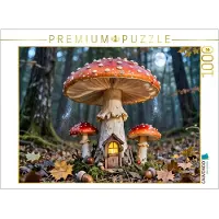 CALVENDO Puzzle Das geheime Haus im Pilz | 1000 Teile Lege-Größe 64 × 48 cm Foto-Puzzle für glückliche Stunden