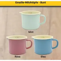 Kruger Milchtopf KRÜGER, blau, H:11cm Ø:12cm, Töpfe, Milchtopf, Literskala, 1 Liter, für Induktions-Kochfelder geeignet