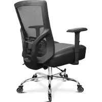 Dripio Ergonomischer Bürostuhl XL, bis 200 kg, 56 cm Sitz, schwarz