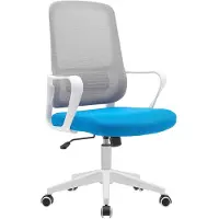 Dripio Ergonomischer Bürostuhl, höhenverstellbar 98-108 cm, blau/grau