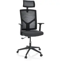 Dripio Bürostuhl Stoff/Netz schwarz, ergonomisch, höhenverstellbar