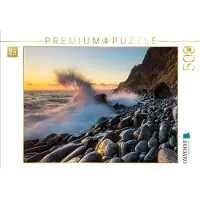 CALVENDO Puzzle Abendstimmung bei Jardim do Mar | 500 Teile Lege-Größe 48 × 36 cm Foto-Puzzle für Erwachsene
