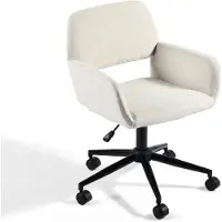 Dripio Bürostuhl beige Stoff, höhenverstellbar, drehbar, 56,5 x 57,5 x 75–85 cm