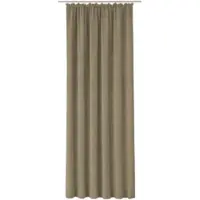 Wirth Vorhang "Trondheim 234 g/m2, 1 Stück, Kräuselband, blickdicht, Thermo-Chenille" Gr. 3, grau (taupe), B:132cm H:180cm, Chenille, Polyacryl, Gardinen, Vorhang