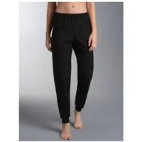 Trigema Schlafanzug "Schlafanzughose Bündchen", Damen, Gr. 3XL, schwarz, Single Jersey, 100% Baumwolle, Homewear-Sets Schlafanzug