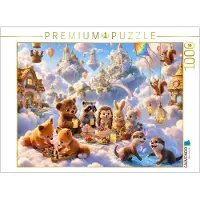 CALVENDO Puzzle Picknick hoch über den Wolken | 1000 Teile Lege-Größe 64 × 48 cm Foto-Puzzle für glückliche Stunden
